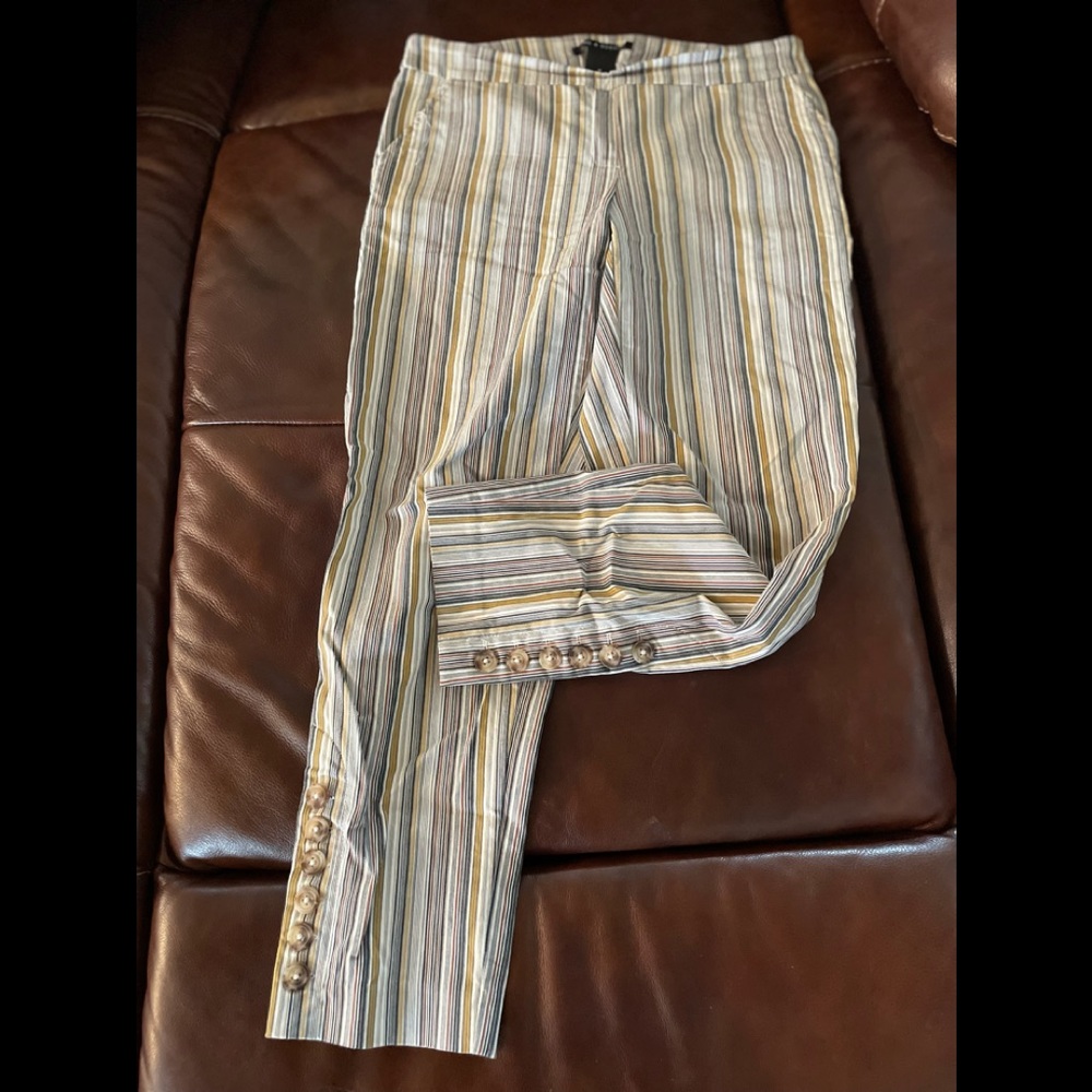 Striped trousers